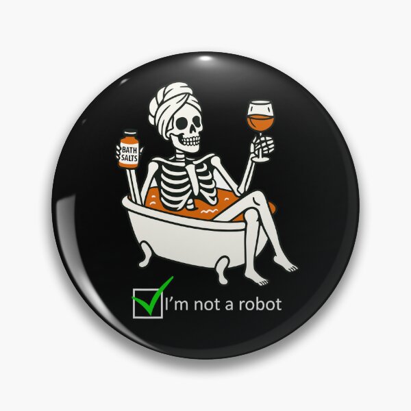 Item preview, Funny Nerdy I'm not a Robot Test Computer Geek Gift designed and sold by waikibi ⭐⭐⭐⭐⭐.