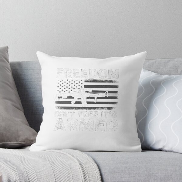 Item preview, Armed Freedom Flag: Patriotic 2A Rifle Design designed and sold by Merchifyme2000.