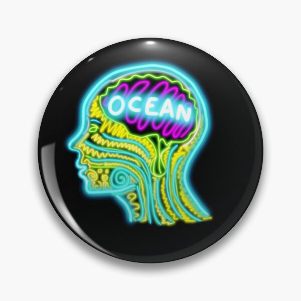 Item preview, Ocean Mind Neon Design designed and sold by CreativeGenWhat.