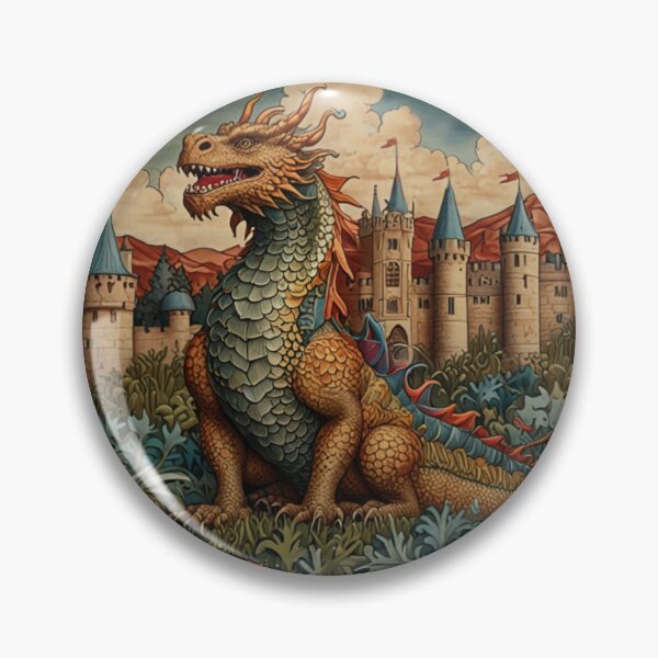 Item preview, Dragons of the Old realm, a dragons tale, vintage art nouveau designed and sold by hollycooper.