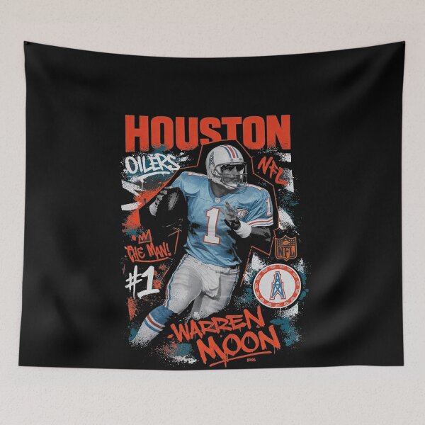 Item preview, Warren Moon Graffiti Glory – Houston Oilers Streetball Legend designed and sold by TheArtOfCar.