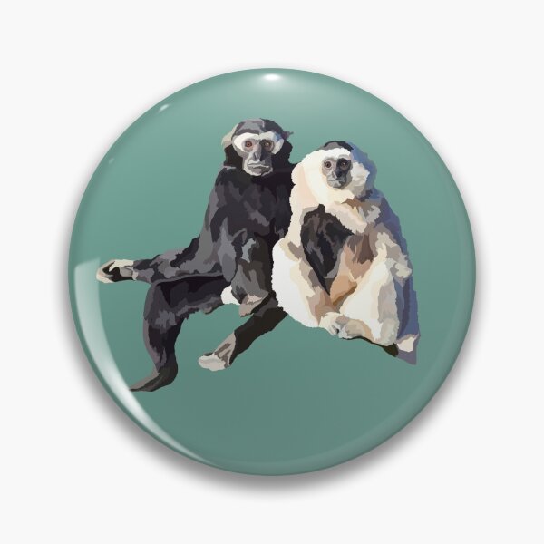 Item preview,  G is for Gibbon.Gibbon Artwork – Graceful Primate Illustration and Wildlife Design designed and sold by PrettylittlepastelUk.