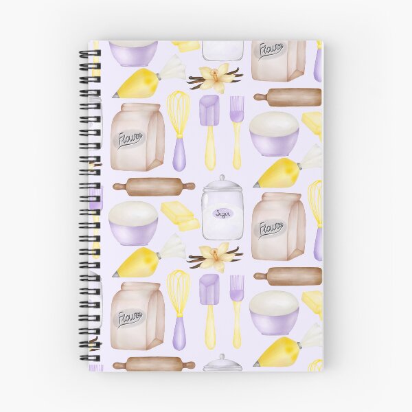 Item preview, Watercolor Baking Essentials Flour Sugar Rolling Pin Pastry Tools designed and sold by katasonovaart.