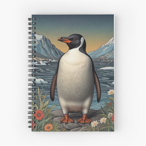 Item preview, Elegant vintage penguin arctic scene designed and sold by hollycooper.