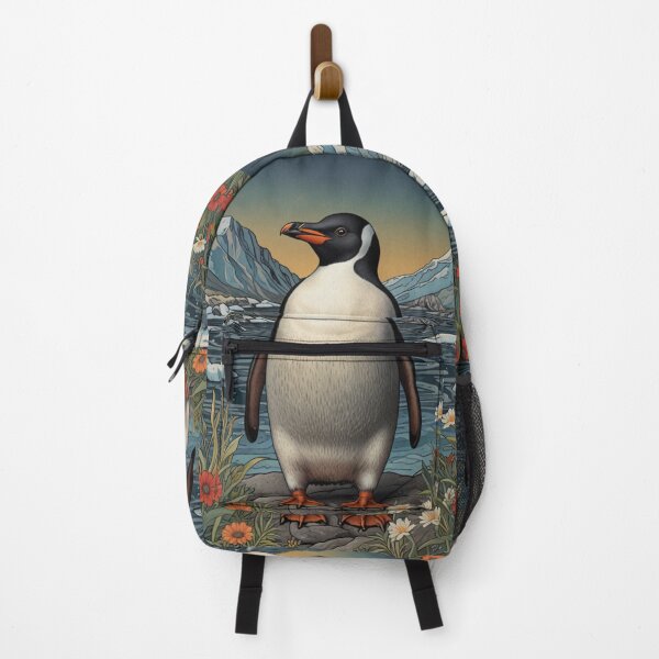 Item preview, Elegant vintage penguin arctic scene designed and sold by hollycooper.