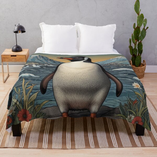 Item preview, Elegant vintage penguin arctic scene designed and sold by hollycooper.
