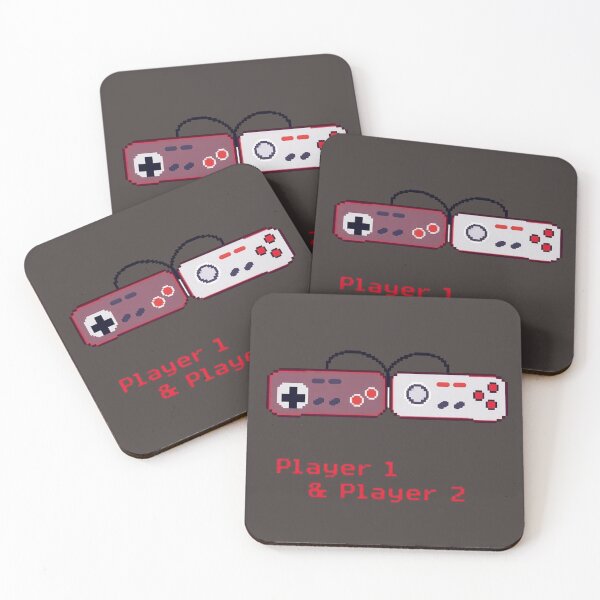 Item preview, Player 1 and Player 2 – Valentine’s Day Gaming Couple Design designed and sold by Sparkofart07.