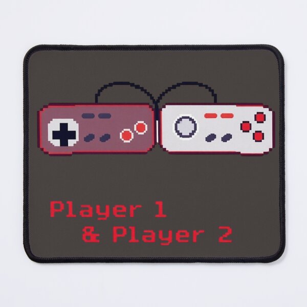 Item preview, Player 1 and Player 2 – Valentine’s Day Gaming Couple Design designed and sold by Sparkofart07.