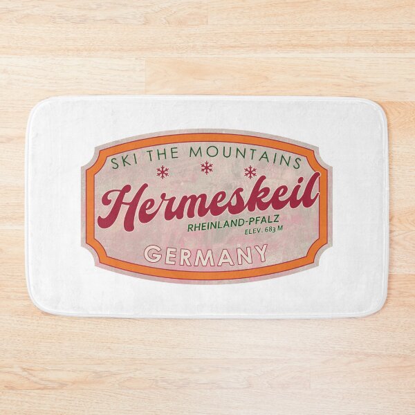 Item preview, Hermeskeil, Germany, Rheinland-Pfalz, Ski, textured skiing badge designed and sold by Wanderful-roads.