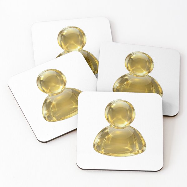 Item preview, Glossy 3D User Avatar Icon Y2K Aesthetic designed and sold by NostalgiaOS.