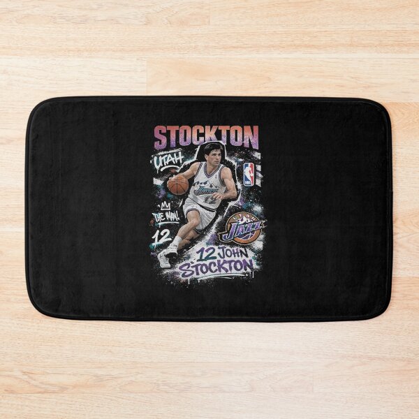 Item preview, John Stockton Throwback Flow – Utah Jazz Floor General in Retro Splash designed and sold by TheArtOfCar.