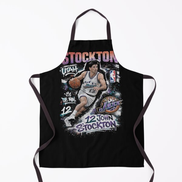 Item preview, John Stockton Throwback Flow – Utah Jazz Floor General in Retro Splash designed and sold by TheArtOfCar.