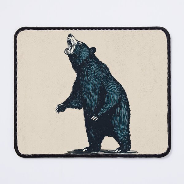 Item preview, Bear stands and roars in the forest designed and sold by anytka.