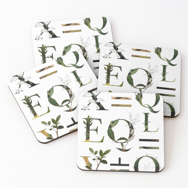 Item preview, X = Q | Botanical Symbol Typography with Sacred Geometry designed and sold by ZChrome.