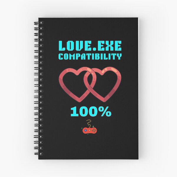 Item preview, Love Exe Compatibility 100 Percent — Gamer Couple Perfect Match Gift designed and sold by Retro Gamer Gifts.