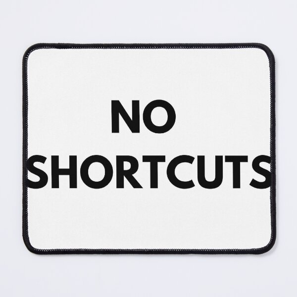 Item preview, No Shortcuts Minimal Statement Shirt designed and sold by NocturnalSupply.