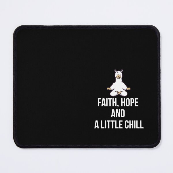 Item preview, FAITH, HOPE AND A LITTLE CHILL, Funny Christian Gift, Christian Humor Wall Art, Funny Religious Gift designed and sold by PISMO_SHOP.