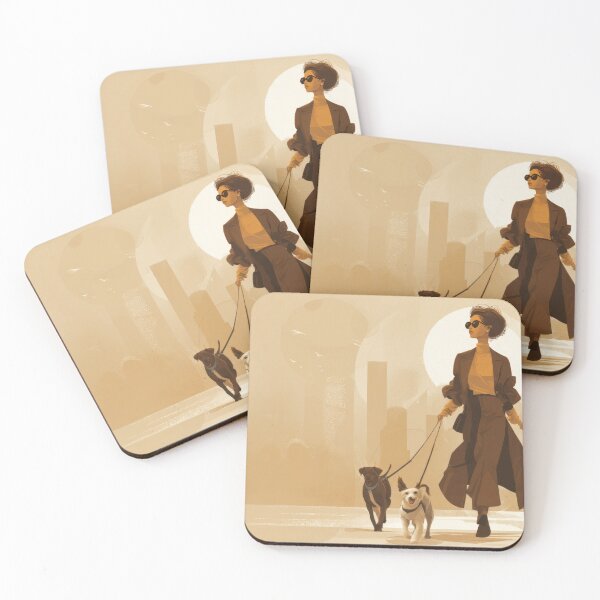 Item preview, Walking dogs in a city setting designed and sold by anytka.