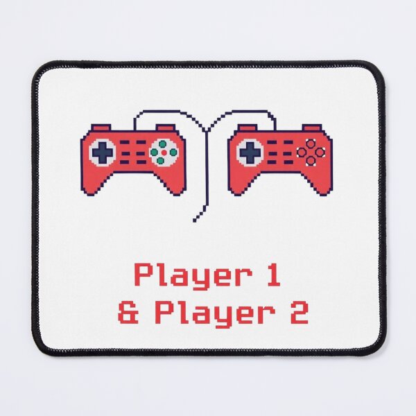 Item preview, Player 1 and Player 2 – Valentine’s Day Gaming Couple Design designed and sold by Sparkofart07.