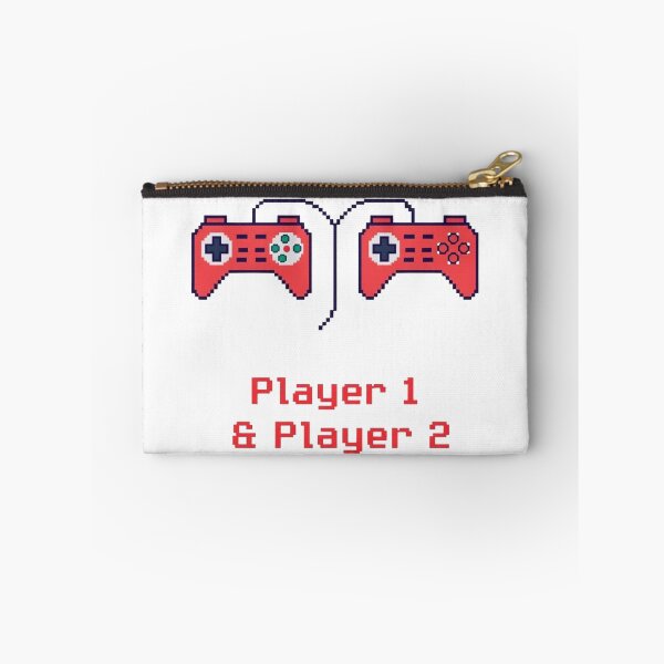 Item preview, Player 1 and Player 2 – Valentine’s Day Gaming Couple Design designed and sold by Sparkofart07.