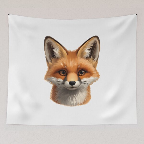 Item preview, Cute Baby Fox Face Sticker designed and sold by Teewave-Ashish.