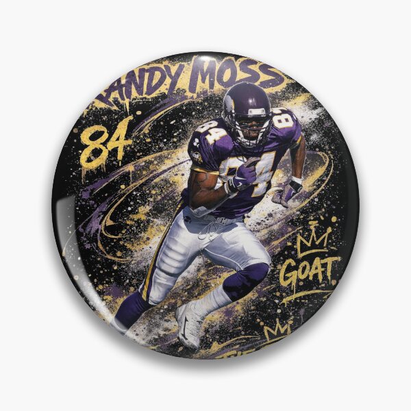 Item preview, Randy Moss GOAT Mode – Minnesota Vikings #84 in Graffiti Swagger designed and sold by TheArtOfCar.