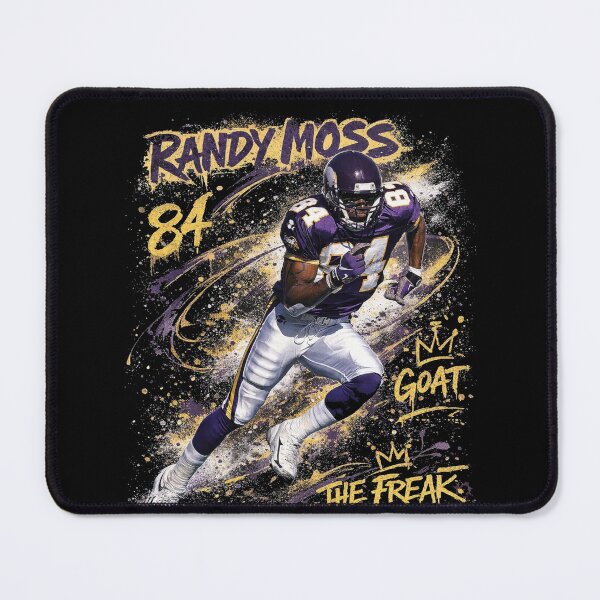 Item preview, Randy Moss GOAT Mode – Minnesota Vikings #84 in Graffiti Swagger designed and sold by TheArtOfCar.