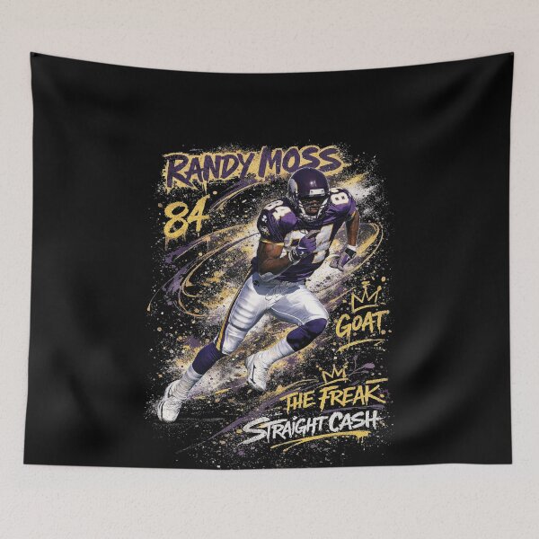 Item preview, Randy Moss GOAT Mode – Minnesota Vikings #84 in Graffiti Swagger designed and sold by TheArtOfCar.