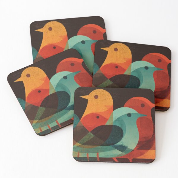 Item preview, Colorful birds gathering designed and sold by anytka.