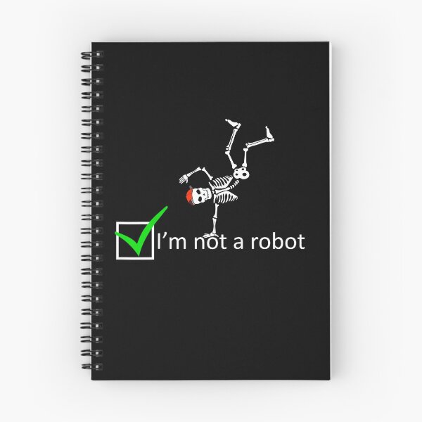 Item preview, Funny Nerdy I'm not a Robot Test Computer Geek Gift designed and sold by waikibi ⭐⭐⭐⭐.