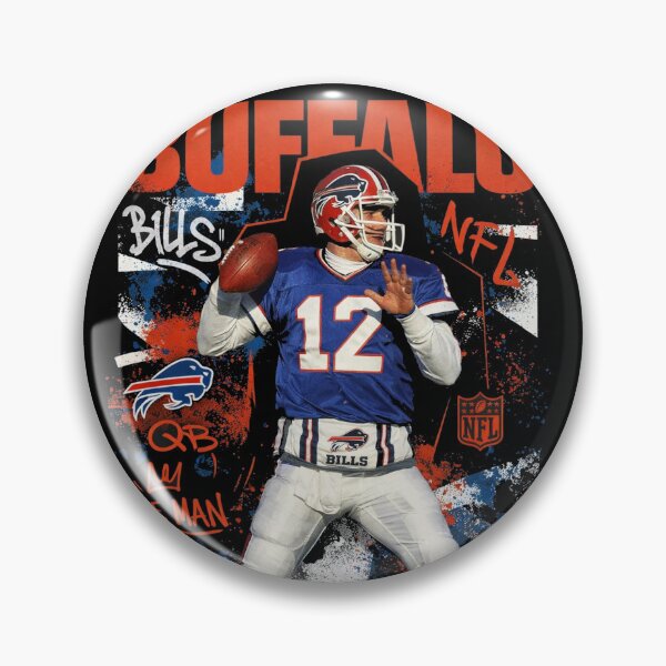 Item preview, Jim Kelly Heat Check – Buffalo Bills QB #12 in Grit & Glory designed and sold by TheArtOfCar.
