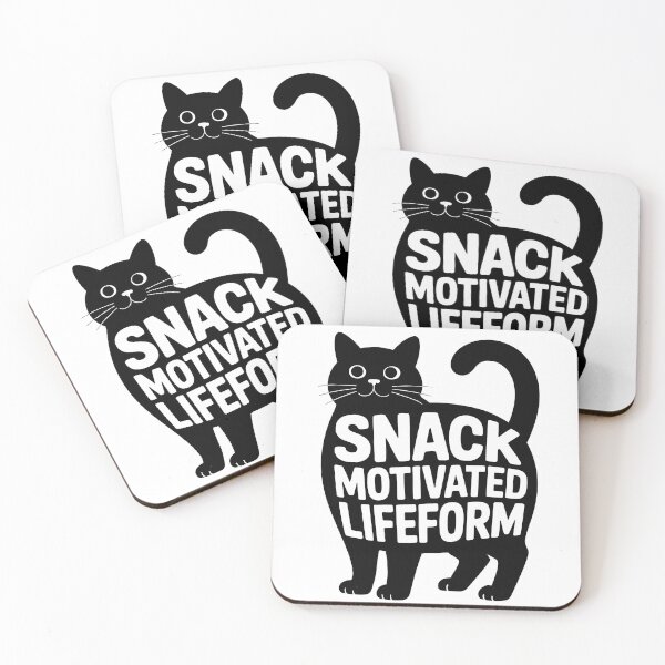 Item preview, Snack Motivated Lifeform Cat Humor designed and sold by Tammy Winand Arts.
