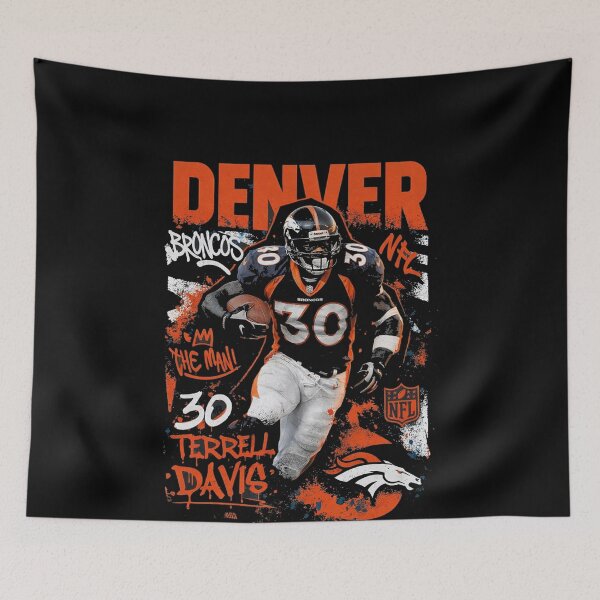 Item preview, Terrell Davis Mile High Swagger – Denver Broncos #30 in Spray Paint Power designed and sold by TheArtOfCar.