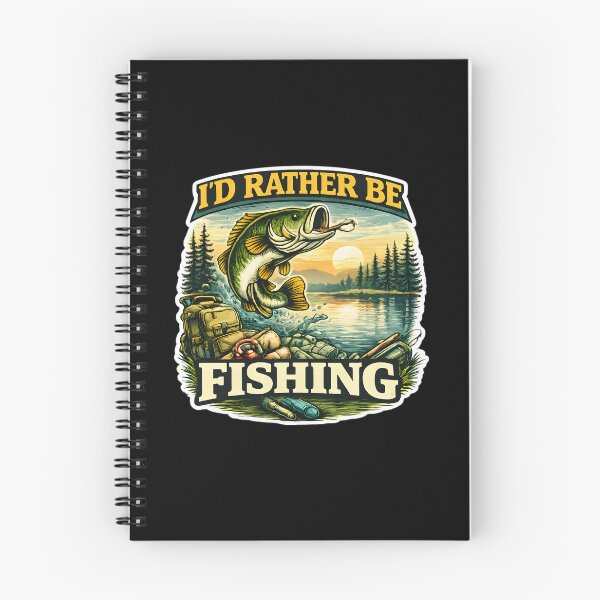 Item preview, I’d Rather Be Fishing – Vintage Fishing Illustration Design designed and sold by SVALANART.