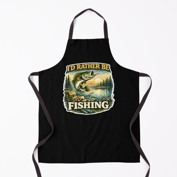 Item preview, I’d Rather Be Fishing – Vintage Fishing Illustration Design designed and sold by SVALANART.