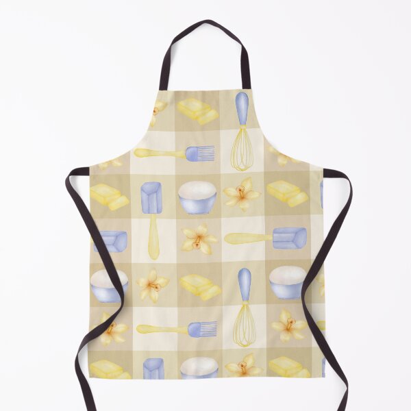 Item preview, Watercolor Baking Tools with Vanilla Flowers Dough and Butter designed and sold by katasonovaart.