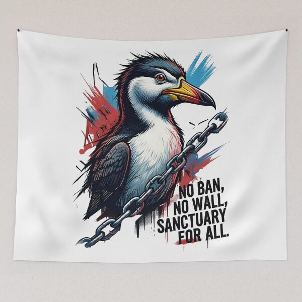 Item preview, Anti ice Rebel loon No ban, no wall, sanctuary for all designed and sold by Uglyandcute.