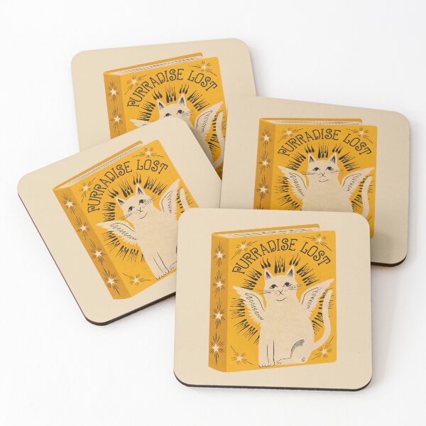 Item preview, Purradise Lost | Bookish Cat Pun, Classic Literature Pun With Cats, Bookish Gifts, John Milton Poem Paradise Lost designed and sold by Carrie Cantwell Art.