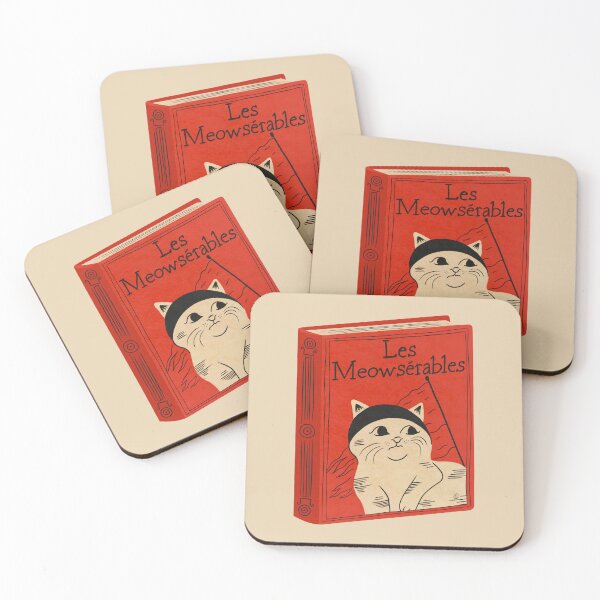Item preview, Les Meowserables | Bookish Cat Pun, Classic Theatre Literature Pun With Cats, Theater Poster, Bookish Gifts, Victor Hugo Les Miserables designed and sold by Carrie Cantwell Art.