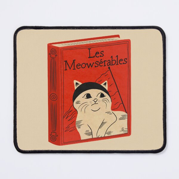 Item preview, Les Meowserables | Bookish Cat Pun, Classic Theatre Literature Pun With Cats, Theater Poster, Bookish Gifts, Victor Hugo Les Miserables designed and sold by Carrie Cantwell Art.