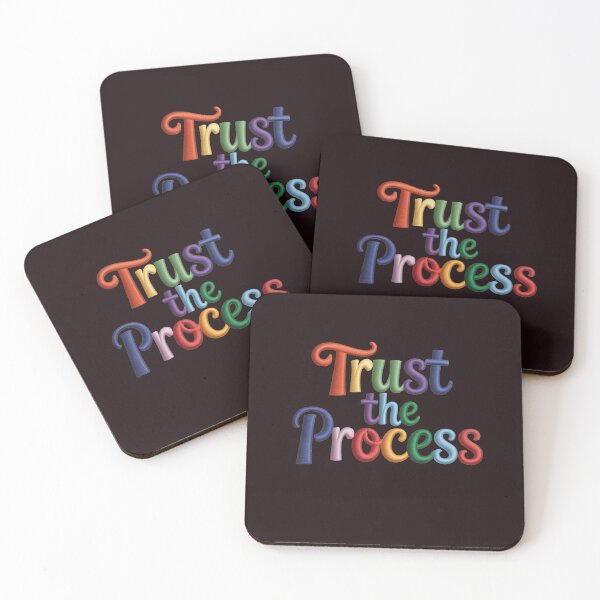 Item preview, Trust the Process – Inspirational Quote Colorful Typography Design designed and sold by WHDProduction45.
