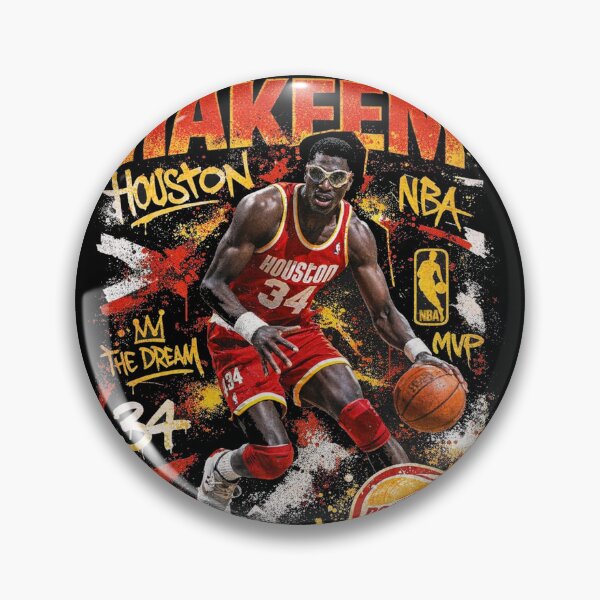 Item preview, Hakeem “The Dream” – Houston Rockets #34 in MVP Graffiti Glory designed and sold by TheArtOfCar.