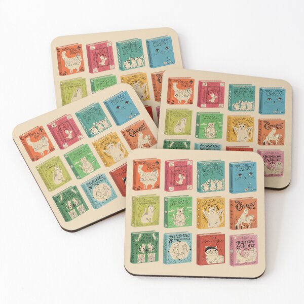 Item preview, Meowsterpieces of Kiterature | Classic Book Cat Literature Puns designed and sold by Carrie Cantwell Art.