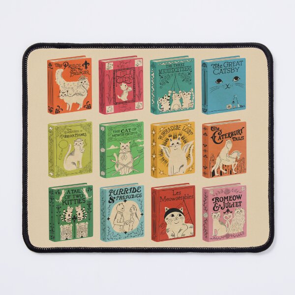 Item preview, Meowsterpieces of Kiterature | Classic Book Cat Literature Puns designed and sold by Carrie Cantwell Art.