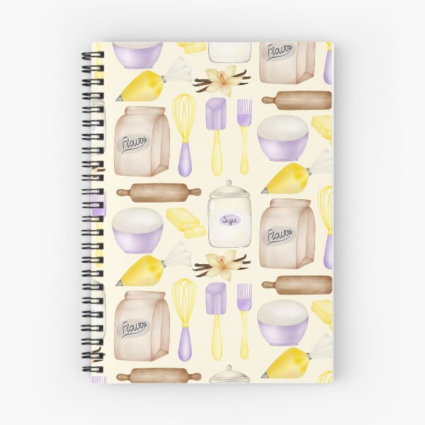 Item preview, Watercolor Baking Essentials Flour Sugar Rolling Pin Pastry Tools designed and sold by katasonovaart.