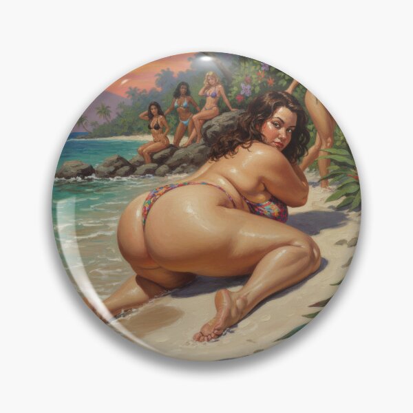 Item preview, super ttractive chubby girl on the beach designed and sold by Chubby Chase.