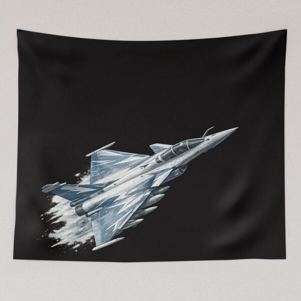 Item preview, Dassault Rafale Jet Illustration – Modern Military Aircraft Wall Art designed and sold by Combat Skies.