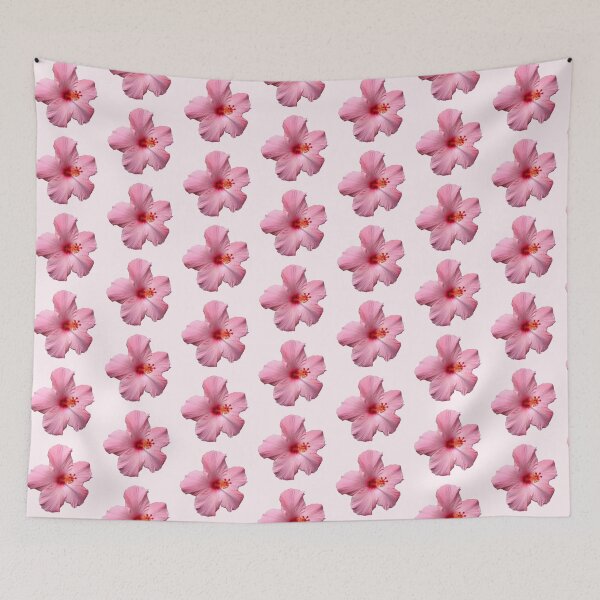 Item preview, pink hibiscus flower sticker designed and sold by inainart.
