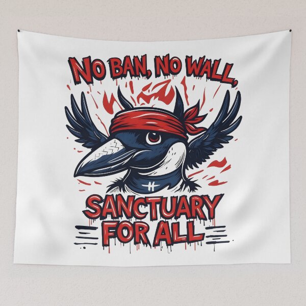 Item preview, Anti ice Rebel loon No ban, no wall, sanctuary for all designed and sold by Uglyandcute.