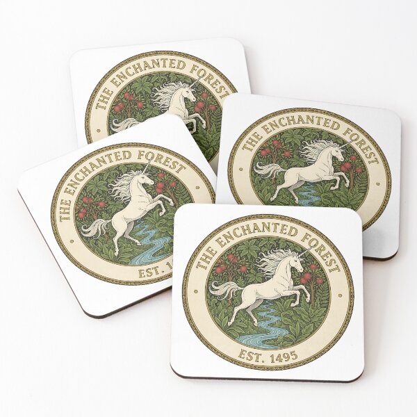 Item preview, The Enchanted Forest - Vintage Medieval Unicorn Emblem designed and sold by SHK-Designs.